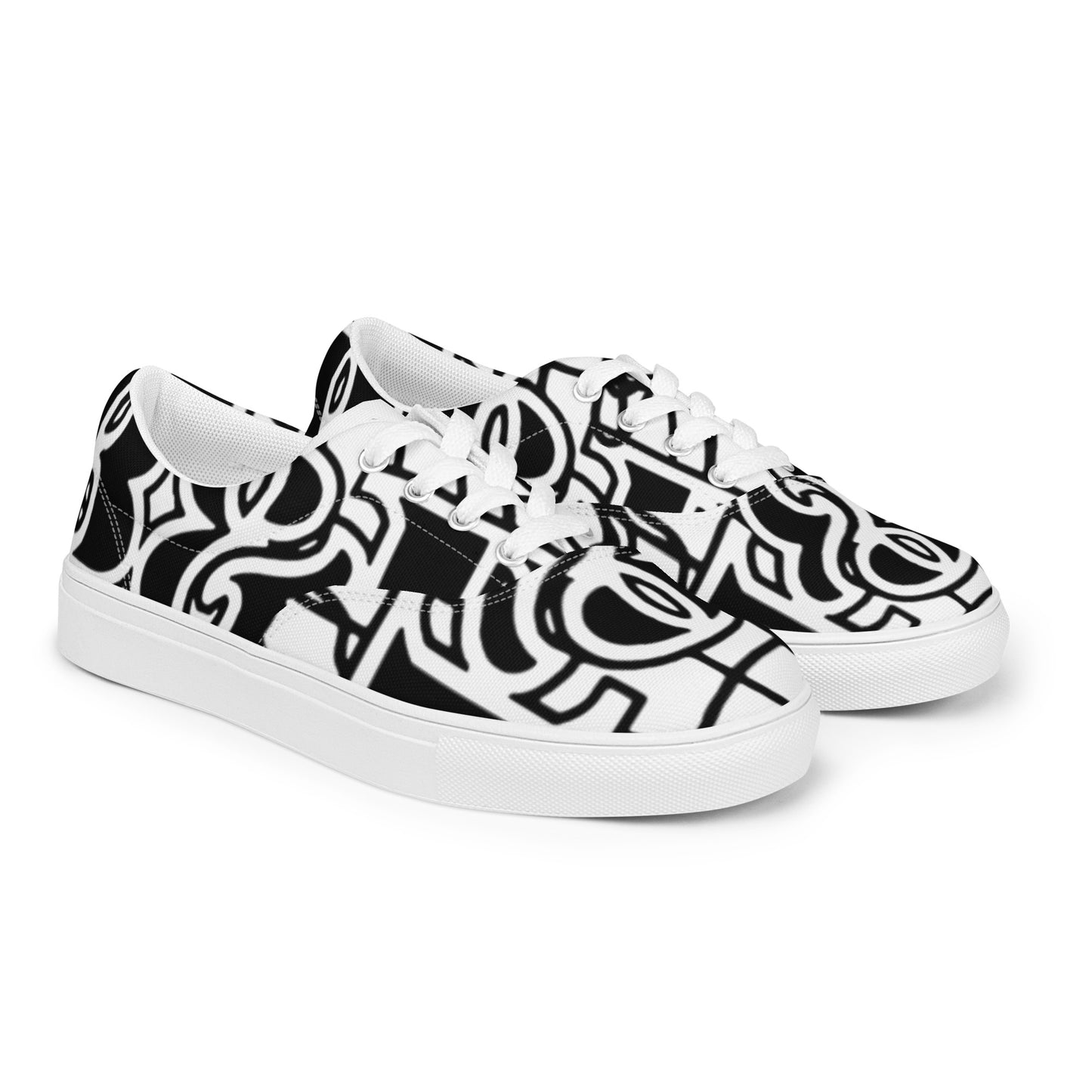 Women’s lace-up canvas shoes