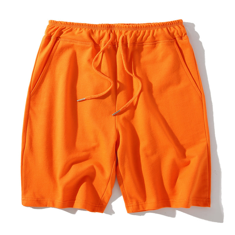 Summer Solid Color Knitted Running Shorts Home Cotton Shorts