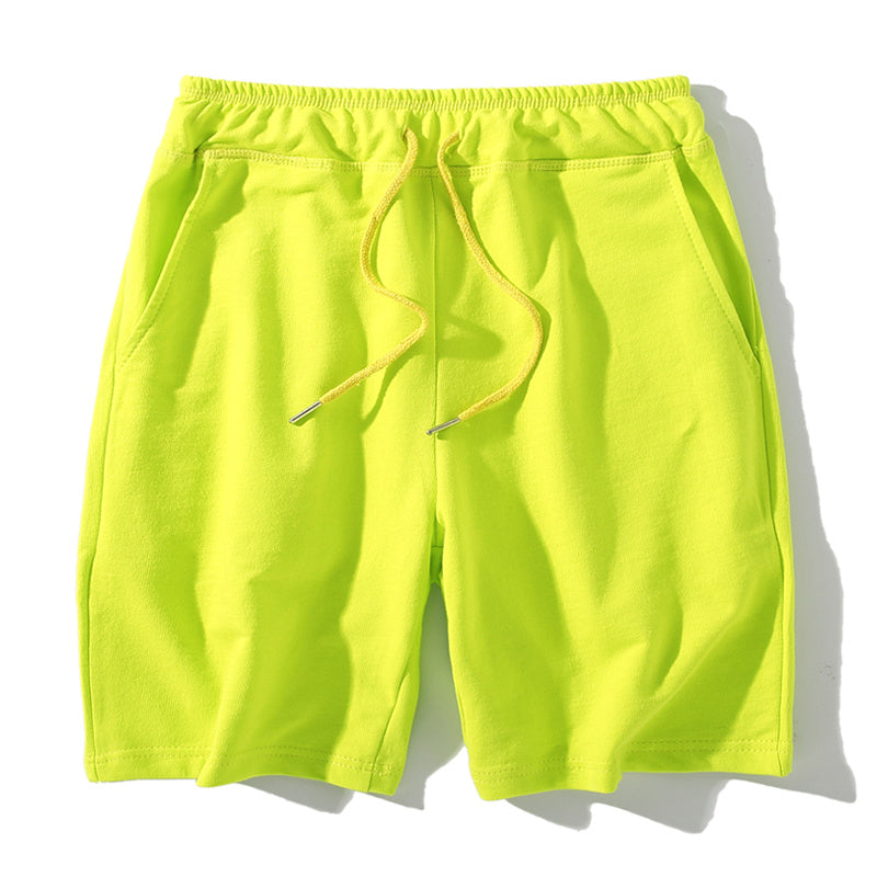 Summer Solid Color Knitted Running Shorts Home Cotton Shorts