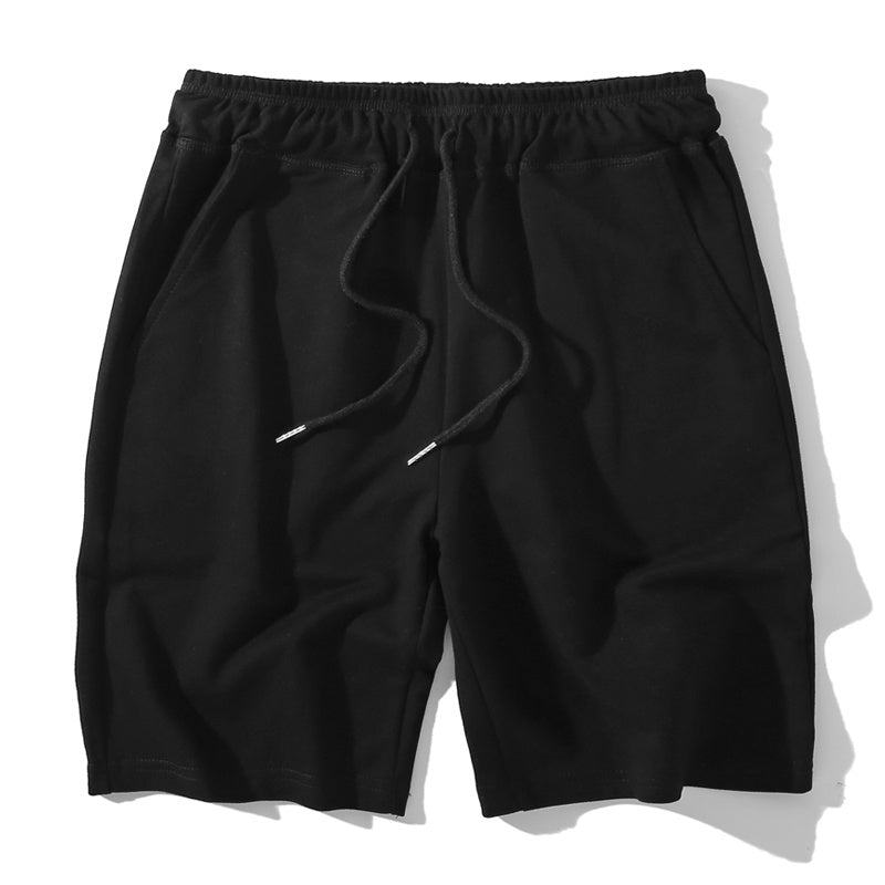 Summer Solid Color Knitted Running Shorts Home Cotton Shorts