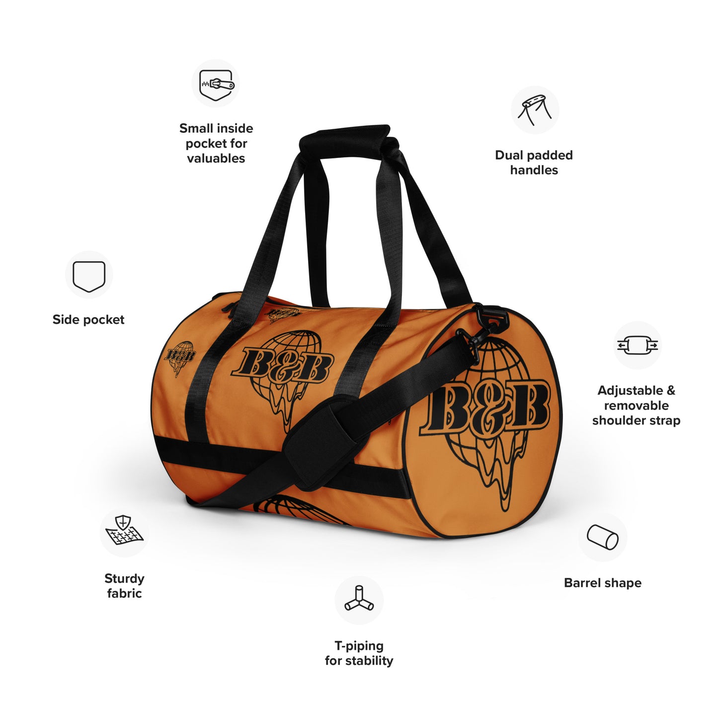 All-over print gym bag