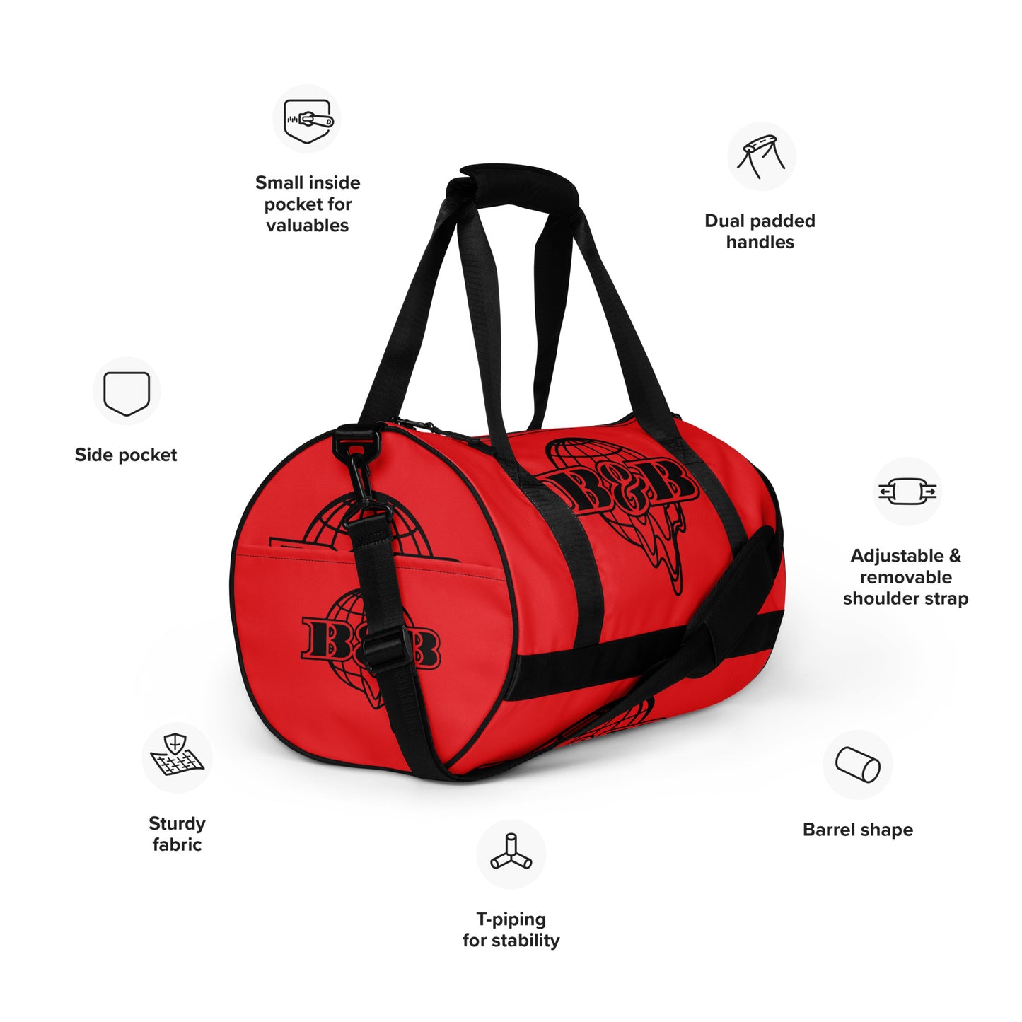 All-over print gym bag