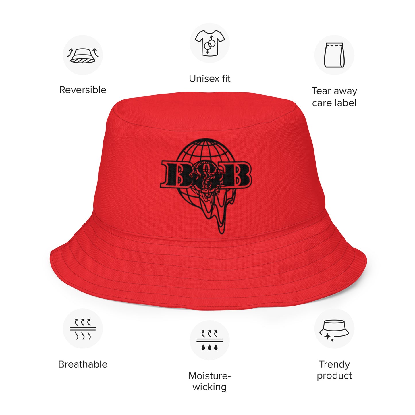 Reversible bucket hat