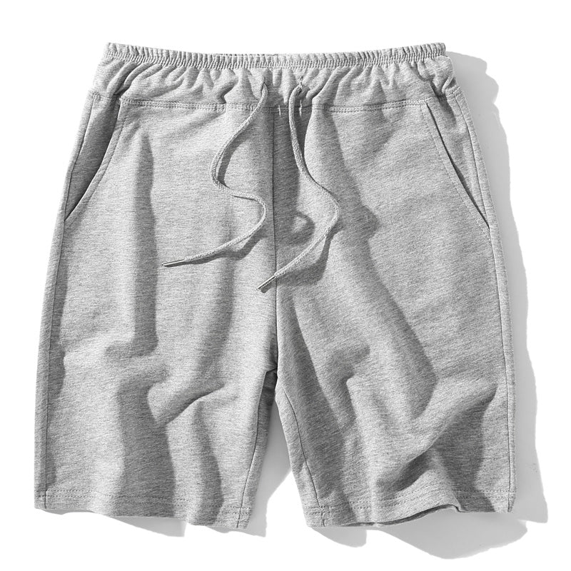 Summer Solid Color Knitted Running Shorts Home Cotton Shorts