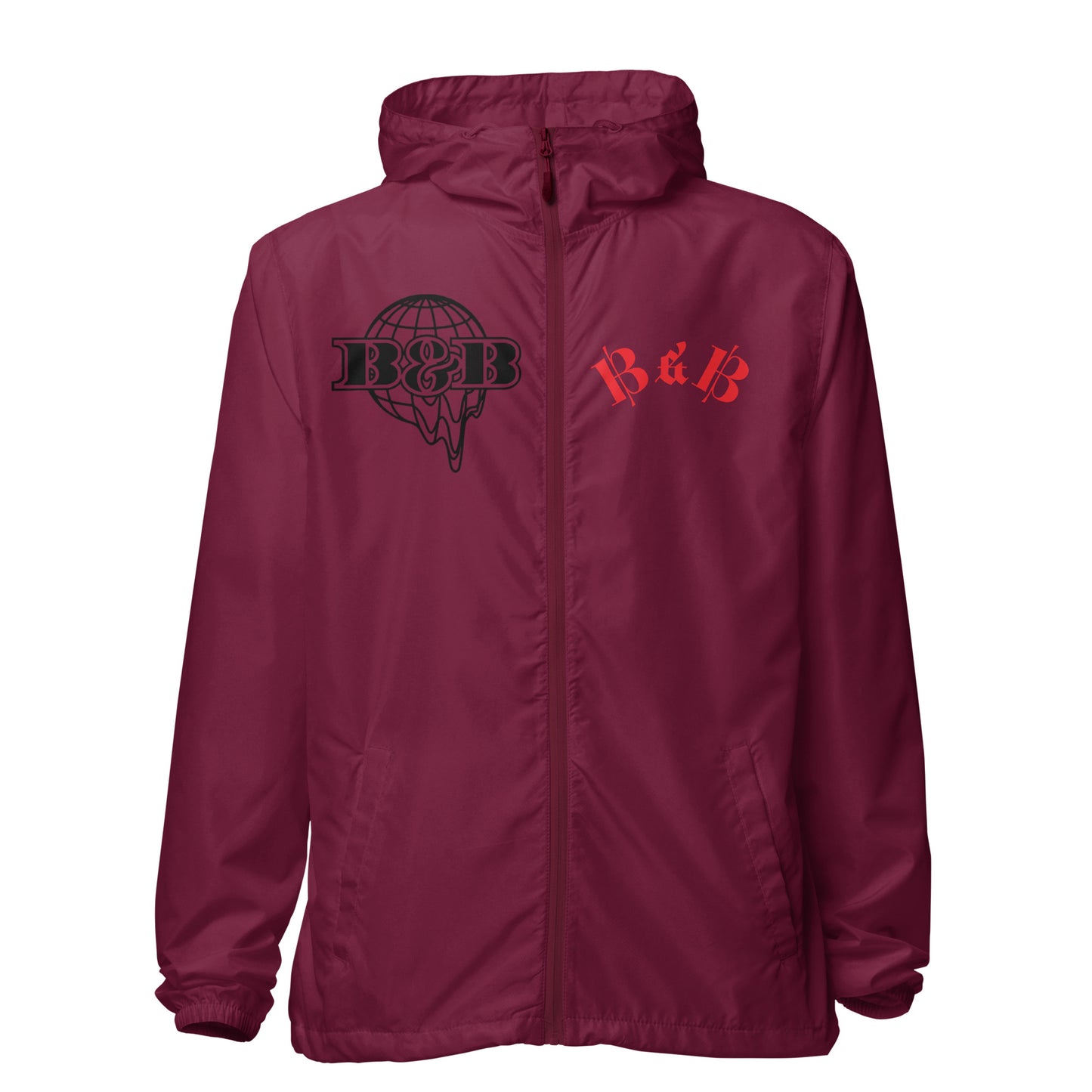 Unisex lightweight zip up windbreaker